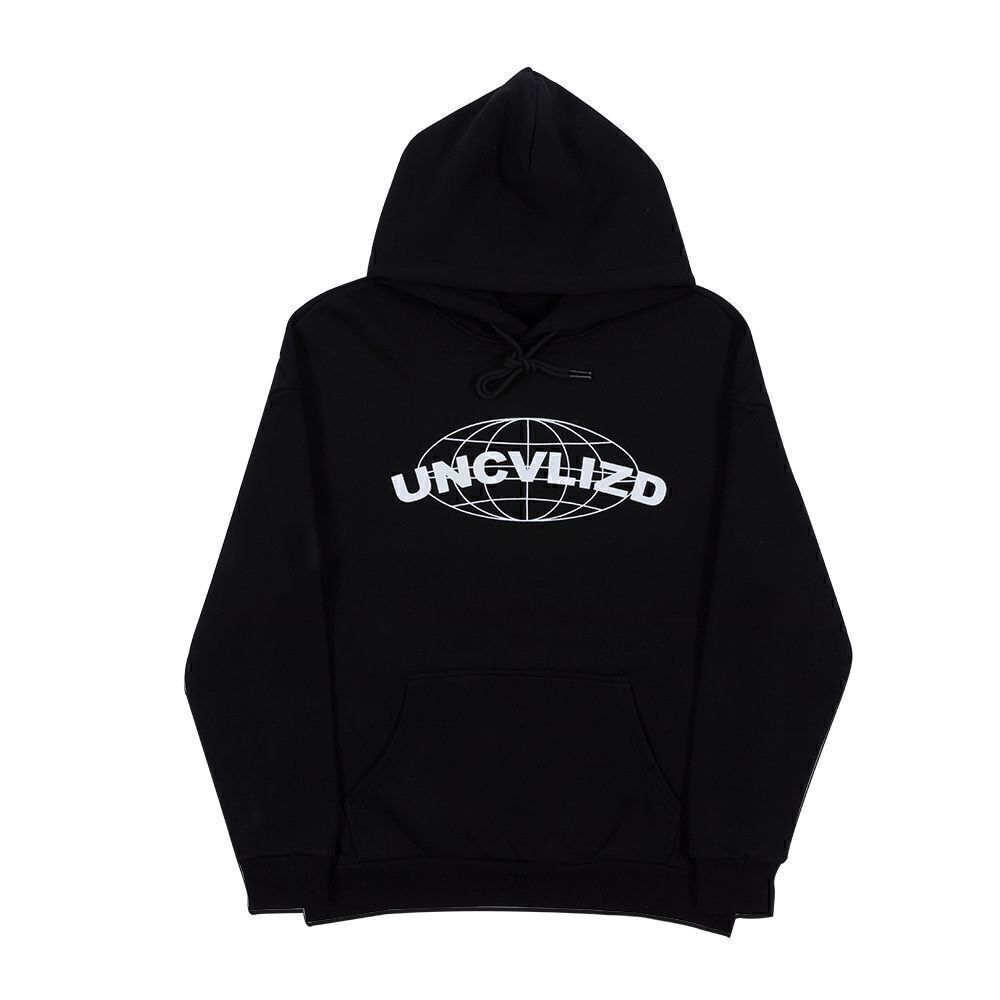 Globe Hoodie - Black size Large